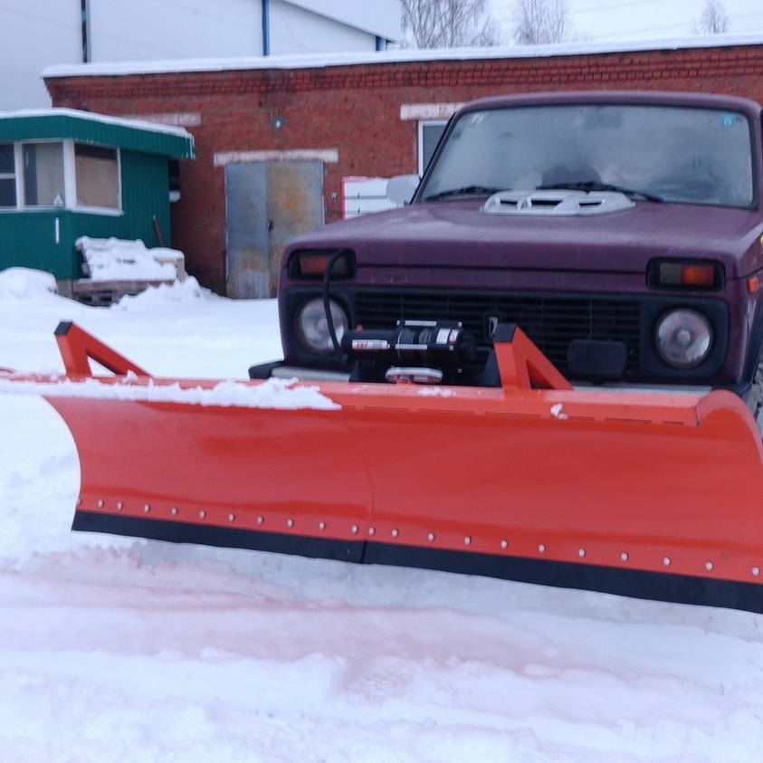 Отвал для снега на Нива 2121, 21213, 21214, Урбан, Легенд