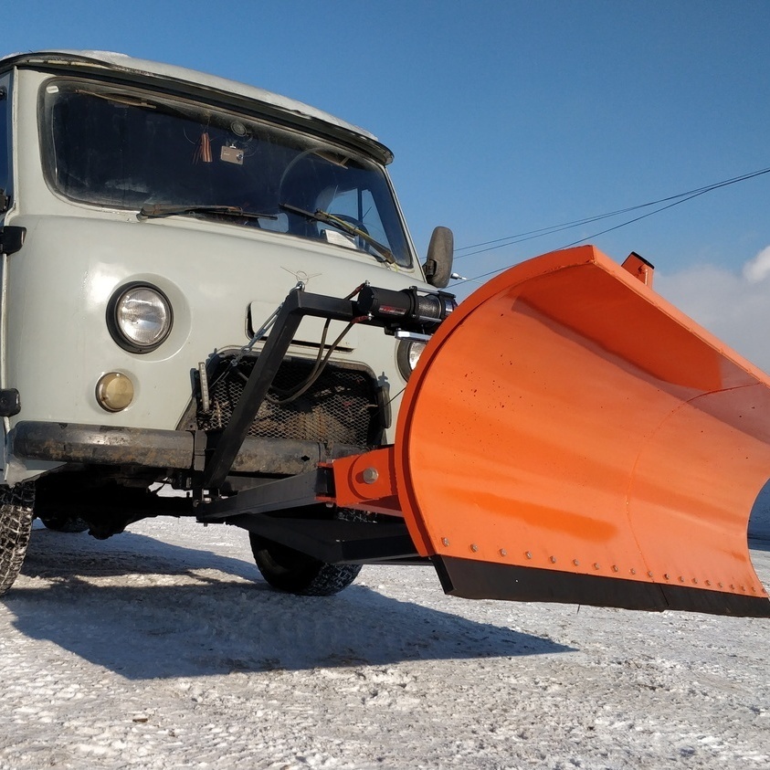 Отвал для снега на УАЗ 452 2206 3303 Буханка, Фермер, Головастик